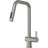 Смеситель кухонный с выдвижным изливом GRANULA KS-7273 СТАЛЬ МАТОВАЯ PF7273-D1 SM